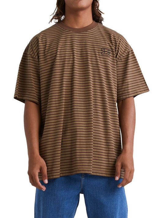 Billabong Men's Waffle Knit Stripe T-Shirt
