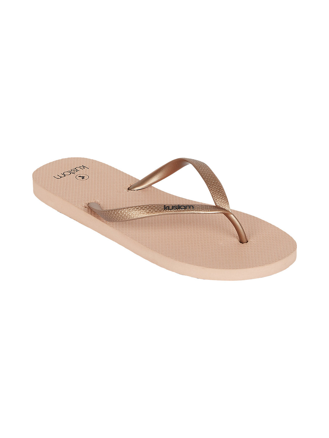 Kustom Ladies Classic Rose Tan Flip Flop