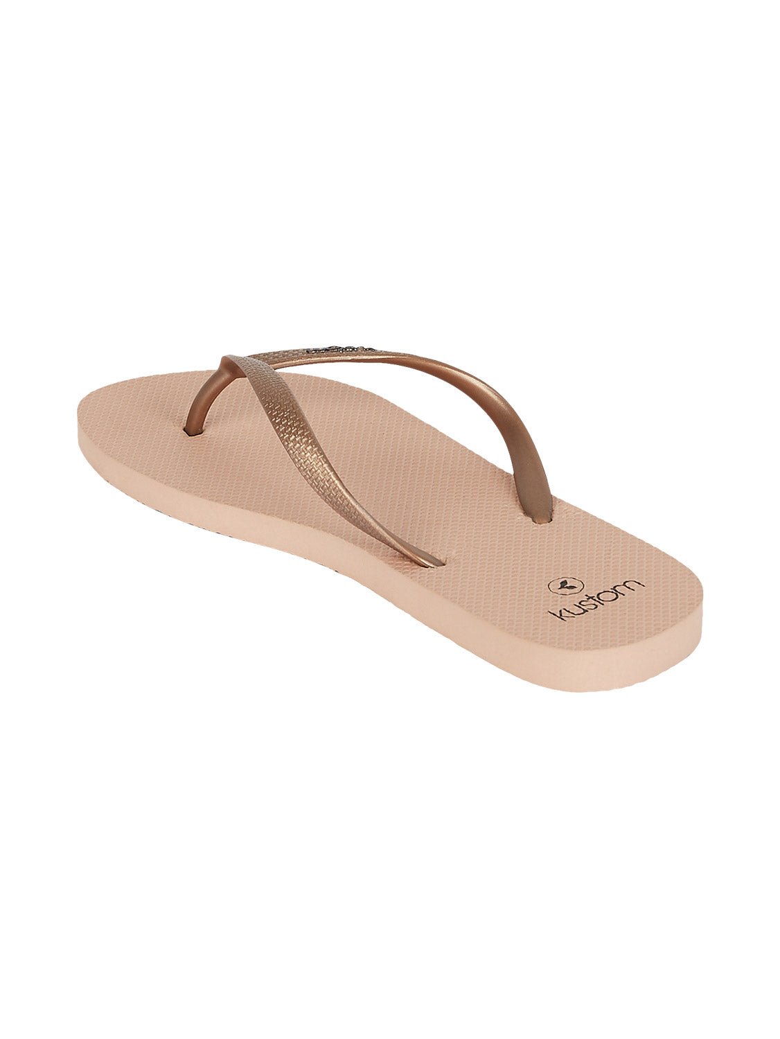 Kustom Ladies Classic Rose Tan Flip Flop