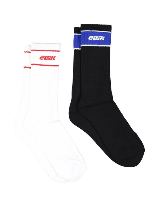 Quiksilver Men's Saturn Stripe 2 Pack Socks