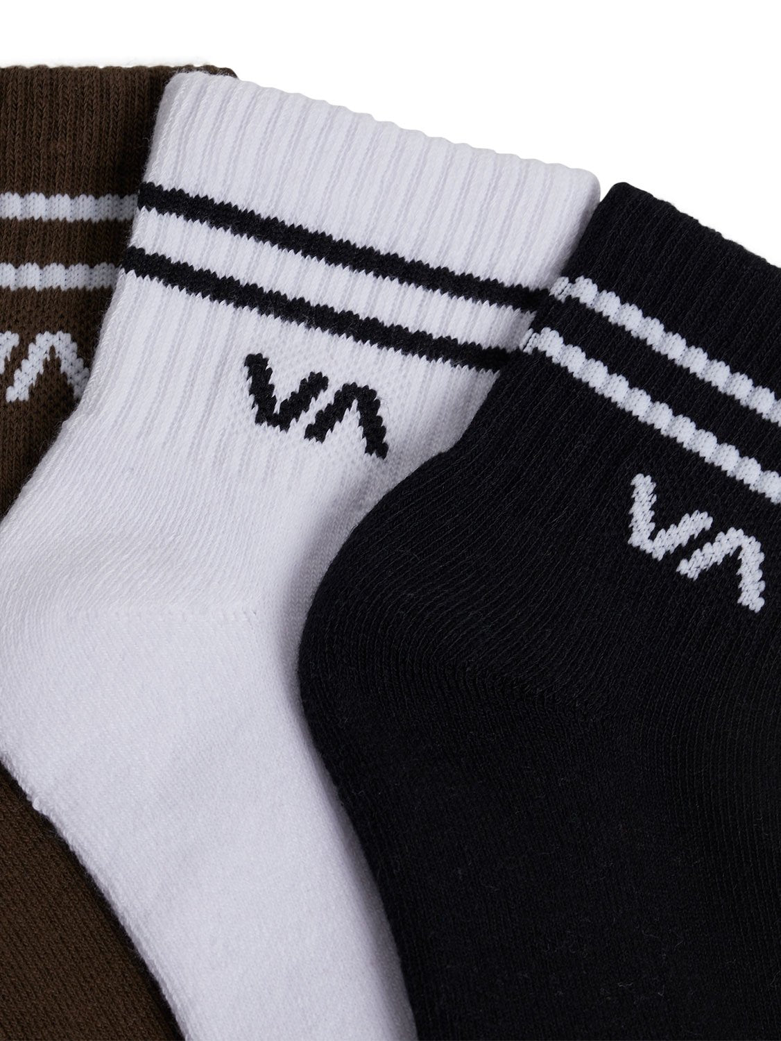 RVCA Ladies VA Mini Crew 3 Pack Socks