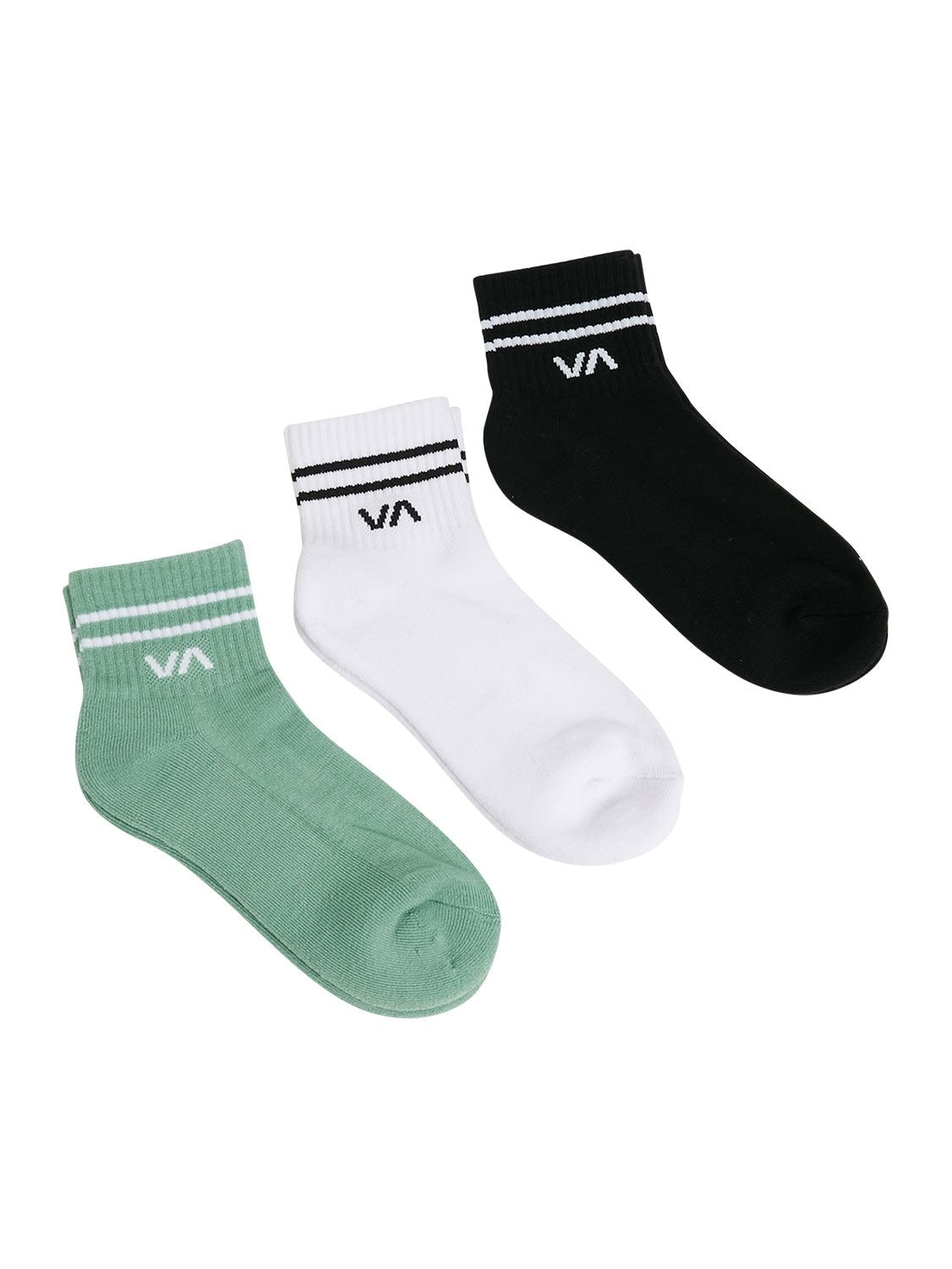 RVCA Ladies Mini Crew 3 Pack Sock