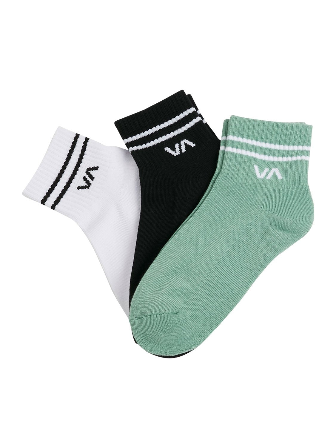 RVCA Ladies Mini Crew 3 Pack Sock