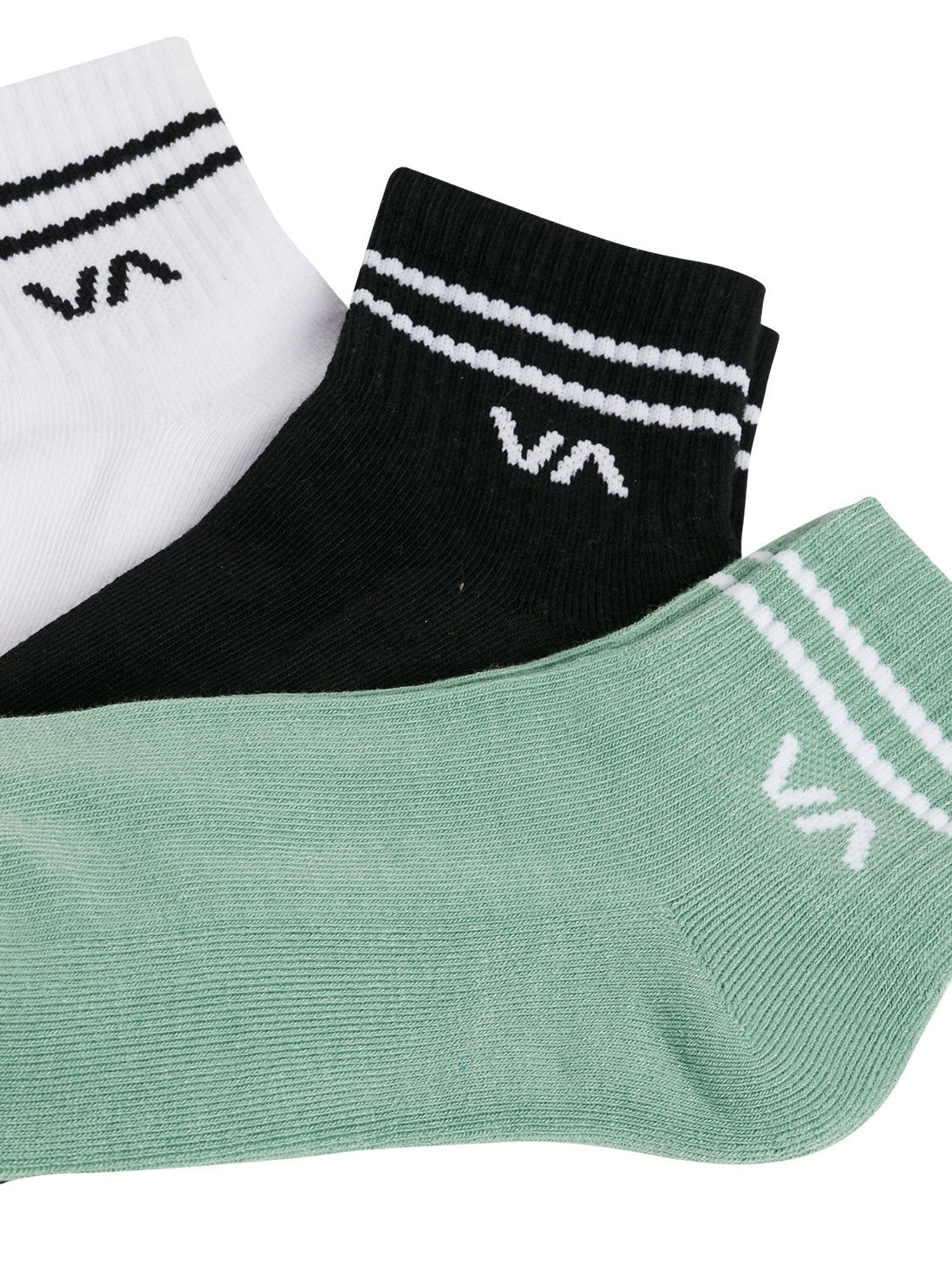 RVCA Ladies Mini Crew 3 Pack Sock