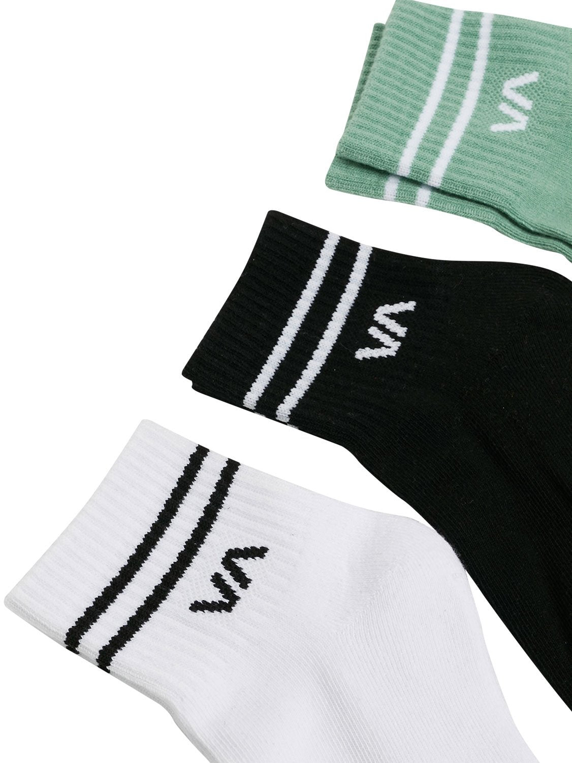 RVCA Ladies Mini Crew 3 Pack Sock