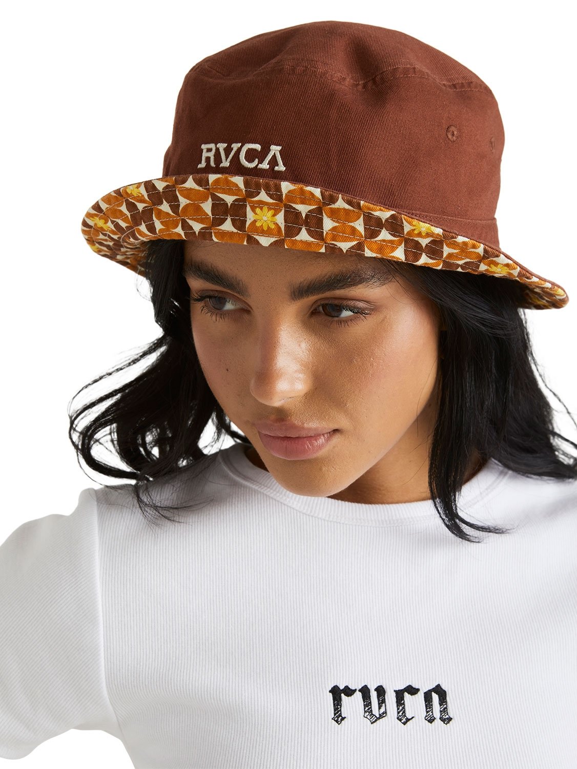 RVCA Ladies Deco Revo Reversible Bucket Hat