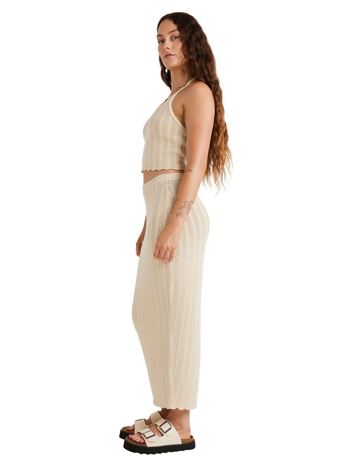 RVCA Ladies Crochet Midi Skirt