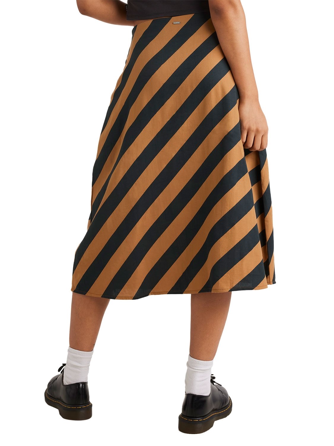 RVCA Ladies Milspec Stripe Annika Midi Skirt
