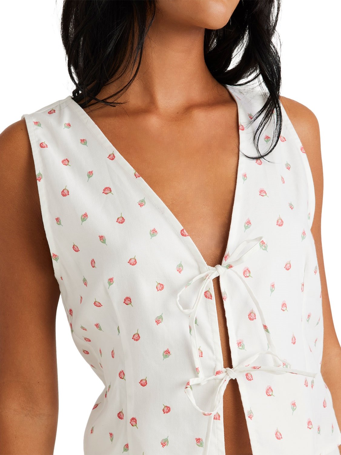 RVCA Ladies Rose Bud Top