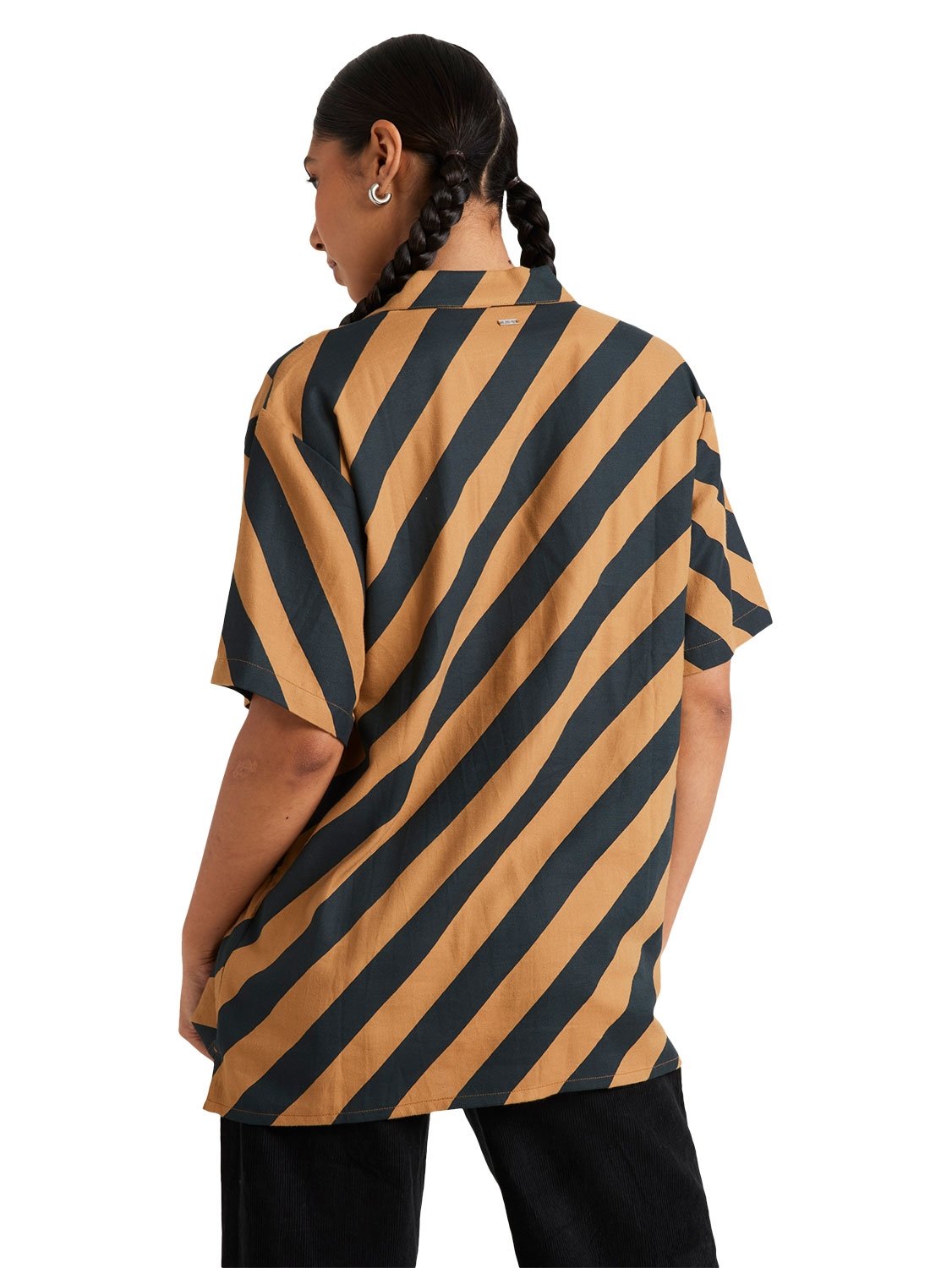 RVCA Ladies  Milspec Stripe Overshirt