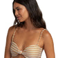 RVCA Ladies Ripple And Twist Bandeau Bikini Top