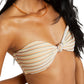 RVCA Ladies Ripple And Twist Bandeau Bikini Top