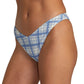 RVCA Ladies Vintage Plaid Medium French Bikini Bottom