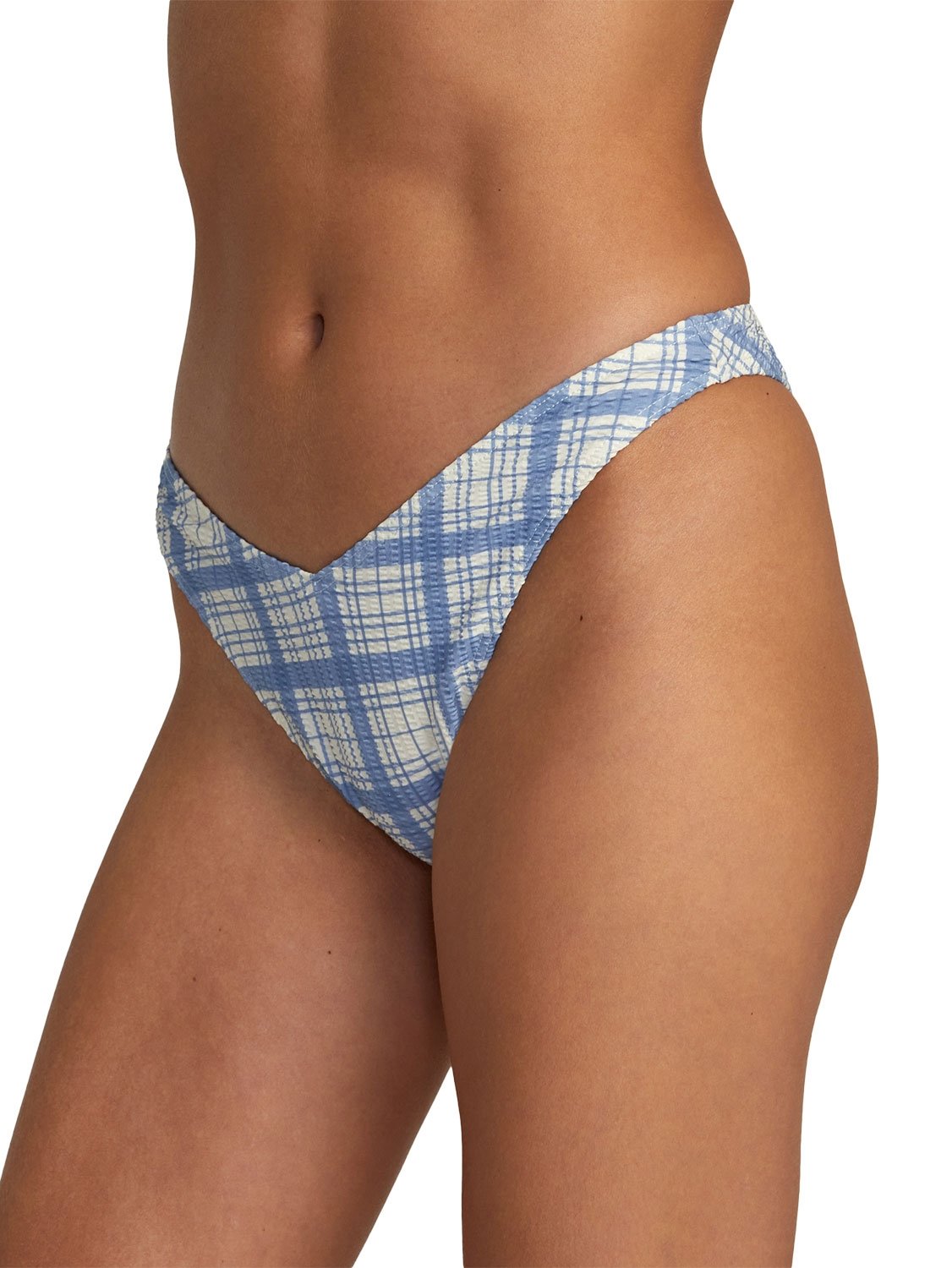 RVCA Ladies Vintage Plaid Medium French Bikini Bottom