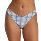 RVCA Ladies Vintage Plaid Medium French Bikini Bottom