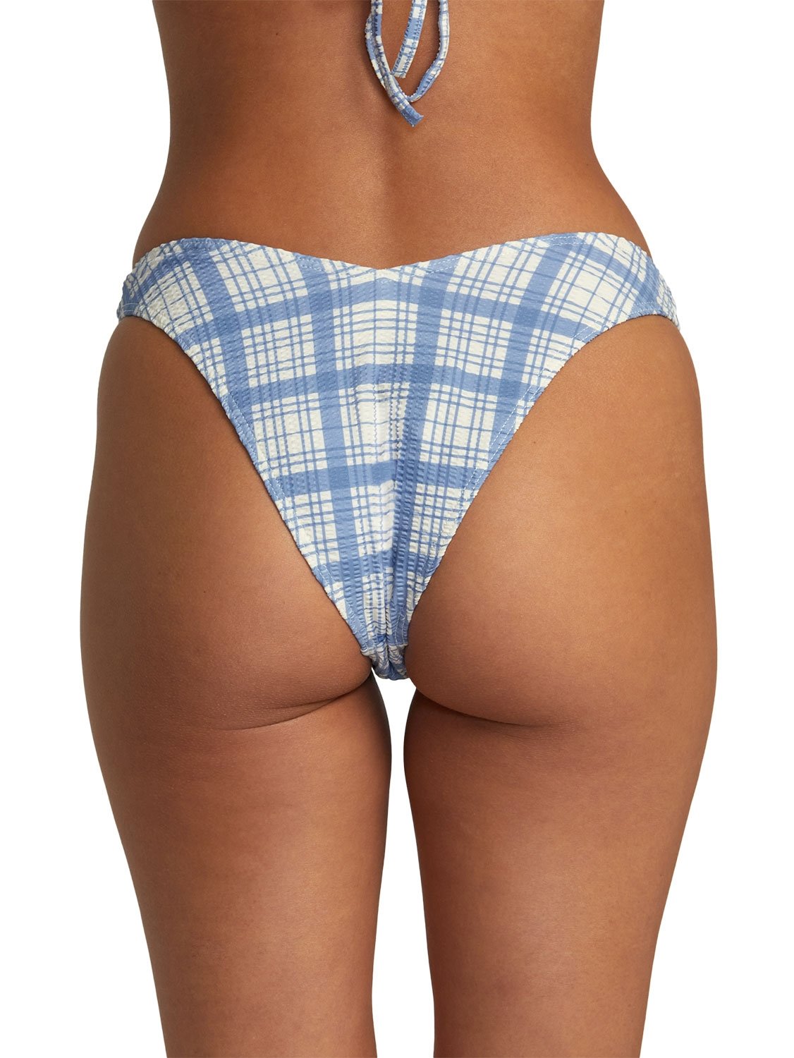 RVCA Ladies Vintage Plaid Medium French Bikini Bottom