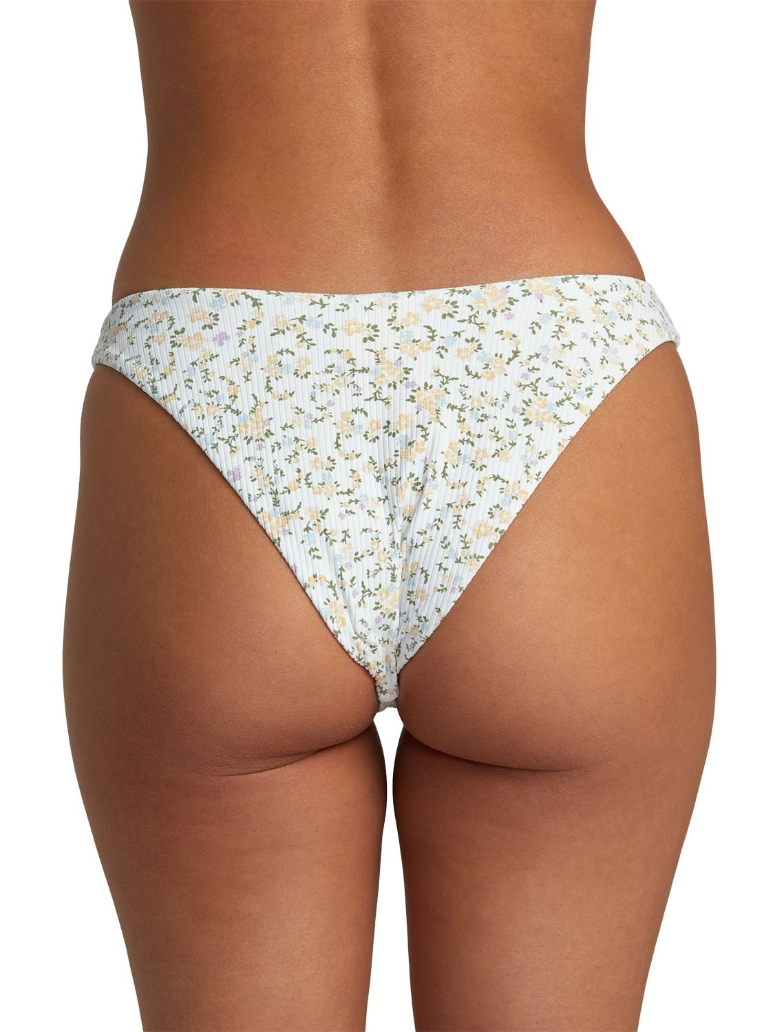 RVCA Ladies Ditsy Rib Medium French Bikini Bottom