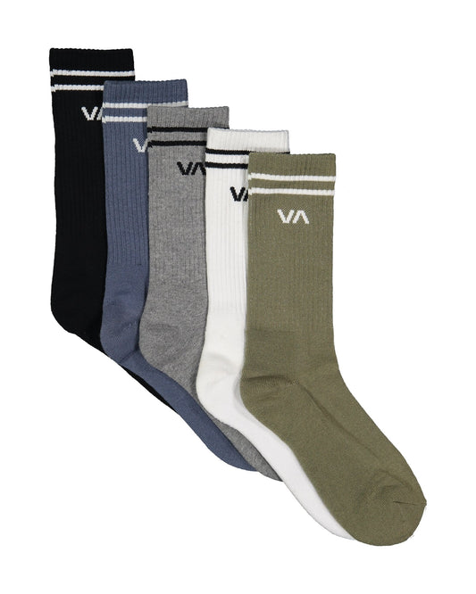 RVCA Men's 5 Pack Union Socks