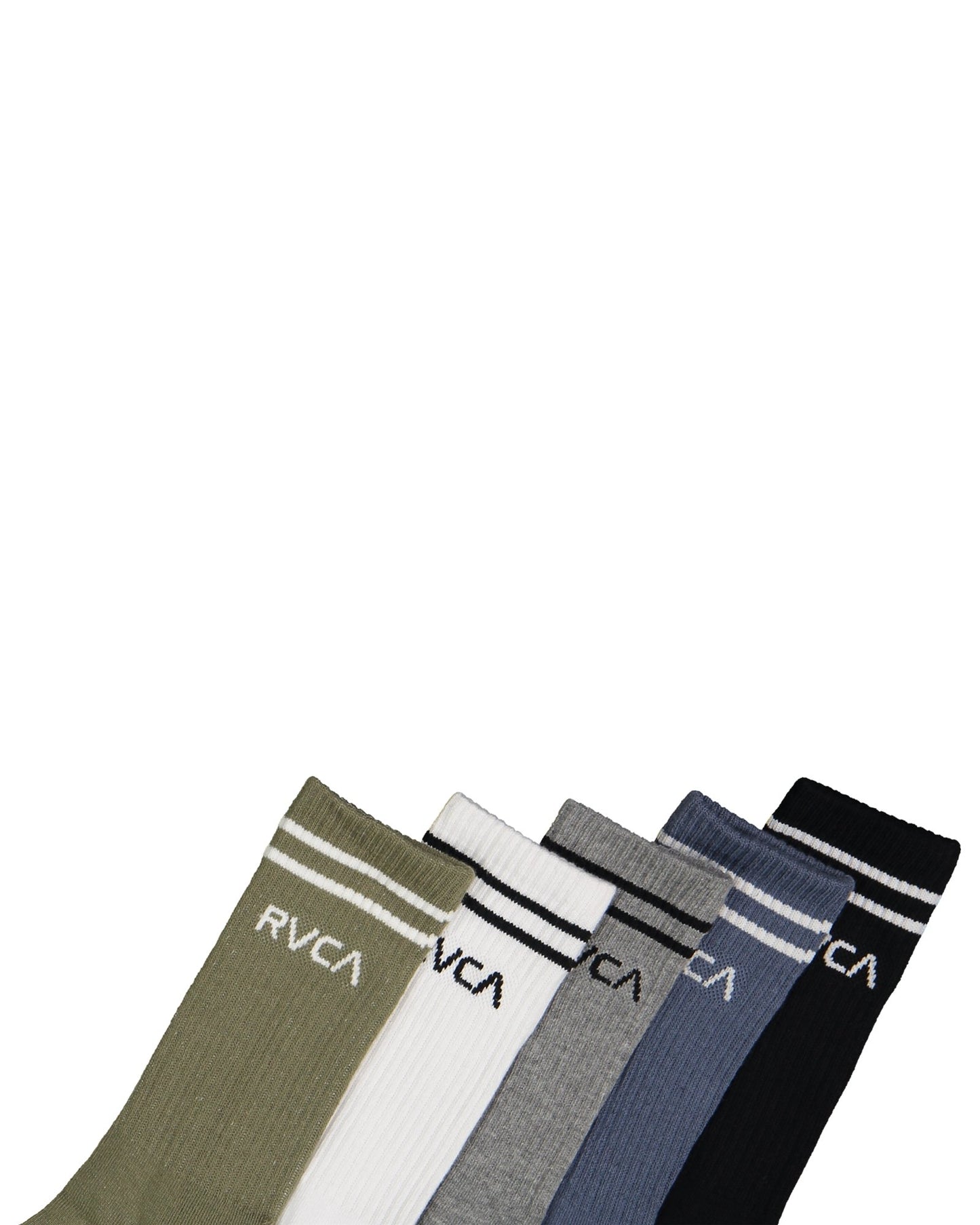 RVCA Men's 5 Pack Union Socks