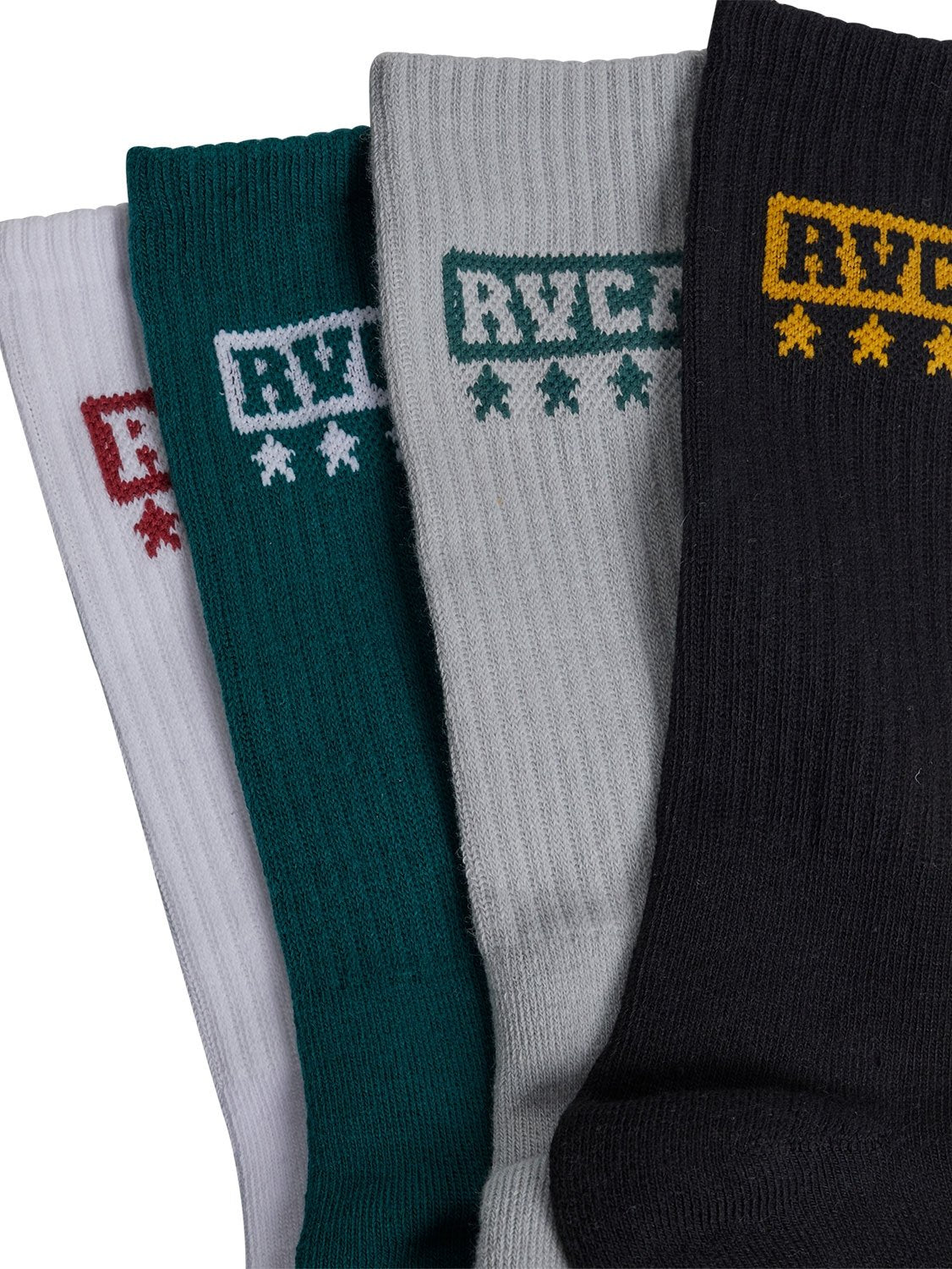 RVCA Men's Seasonal 4 Pack Socks