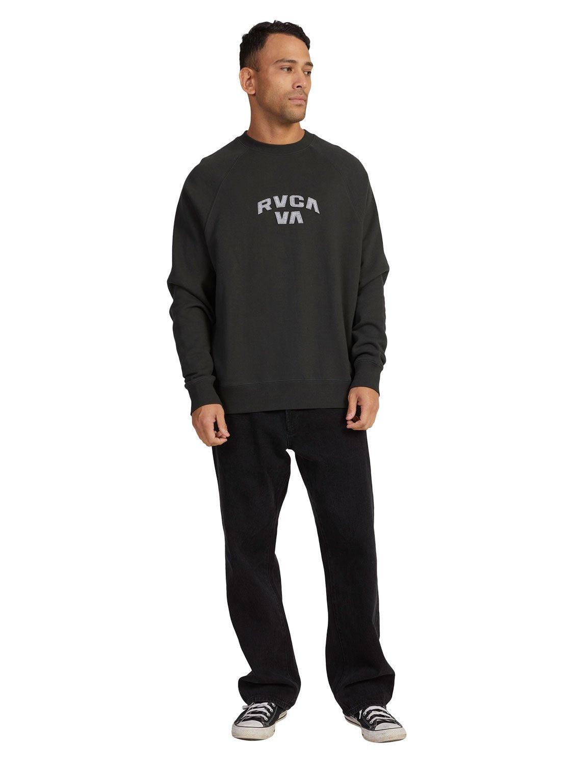 RVCA Men's Strange Times Raglan Crew