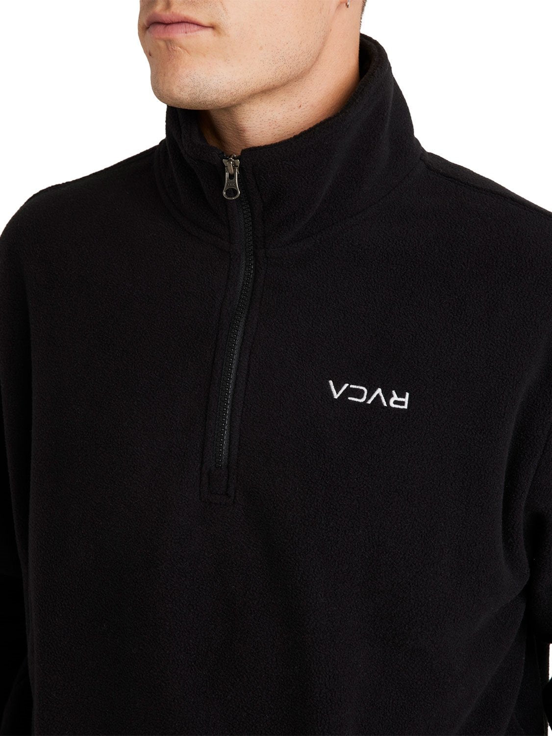 RVCA Men's Mini Flipped Polar Fleece Jacket