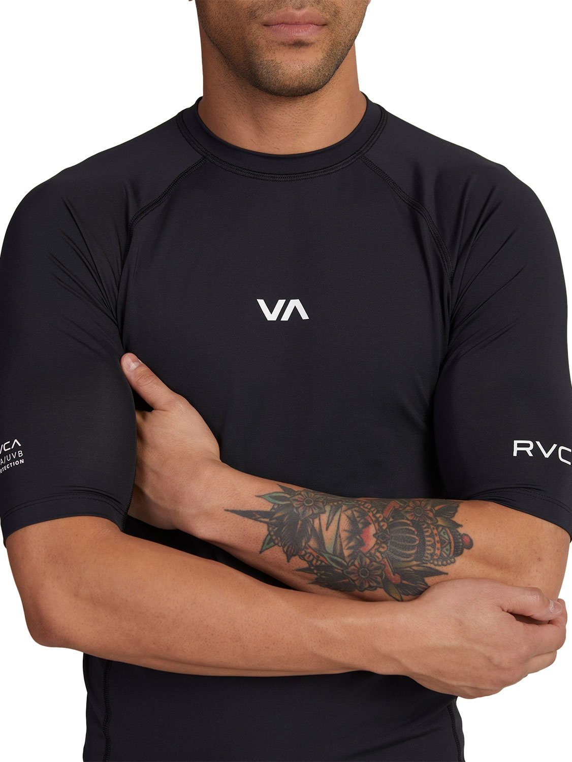 RVCA Men's Short Sleeve Rashguard