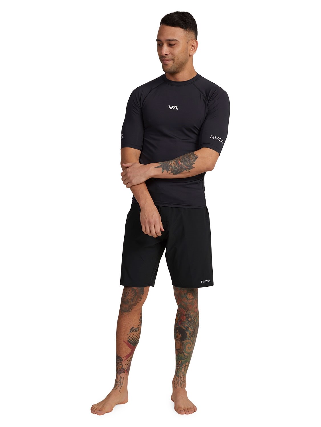 RVCA Men's Short Sleeve Rashguard