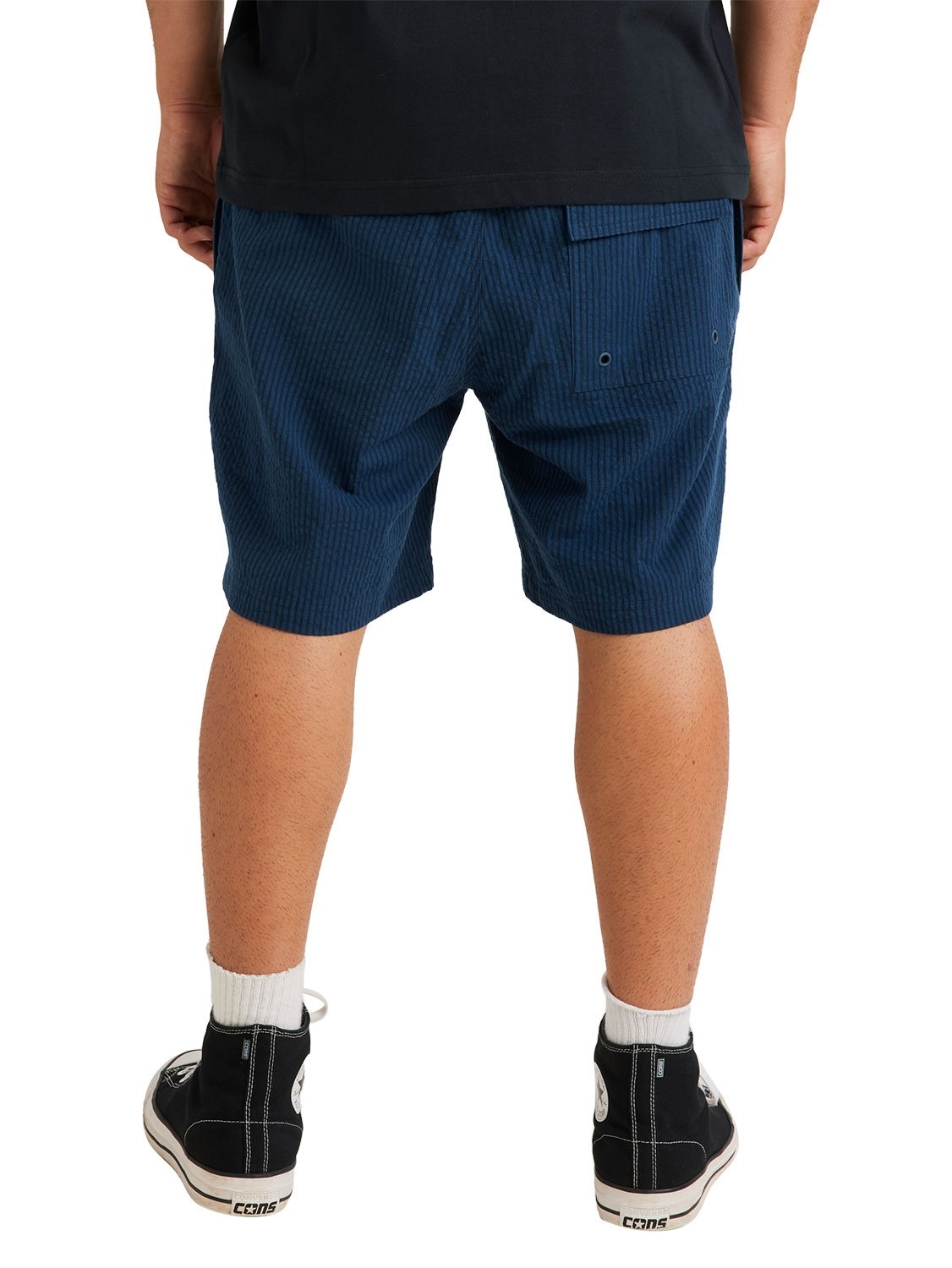 RVCA Men's Seered Striped Elastic Walkshort