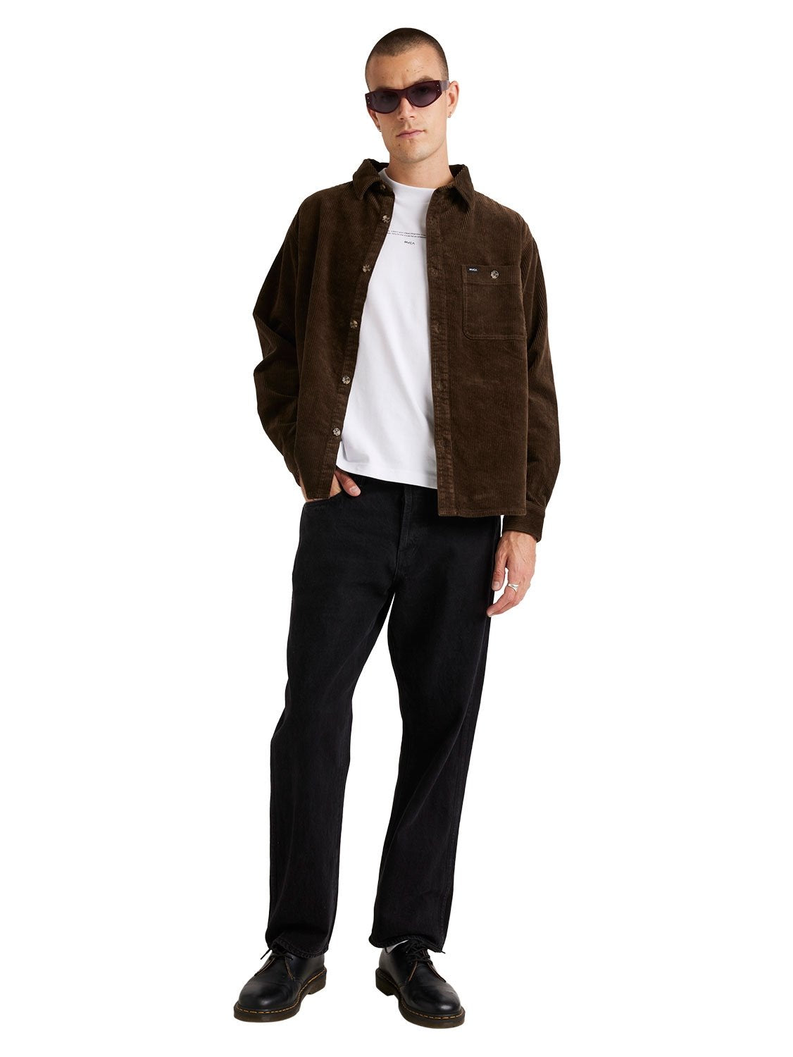 RVCA Men's Wide Load Cord Shirt