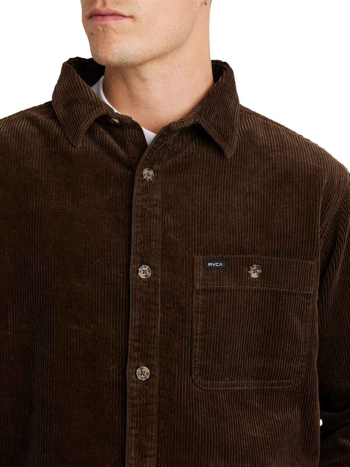 RVCA Men's Wide Load Cord Shirt