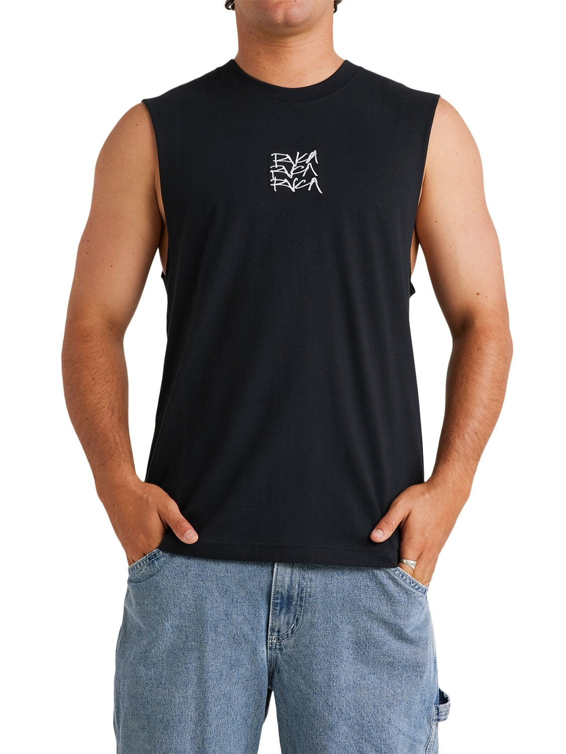 RVCA Men's Scrawls Muscle Vest