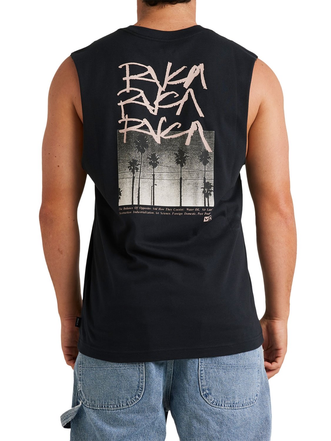 RVCA Men's Scrawls Muscle Vest