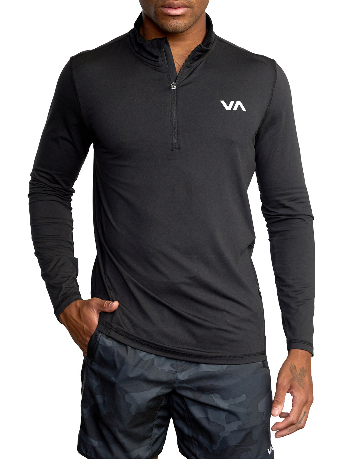 RVCA Men's Half Zip Sport Vent