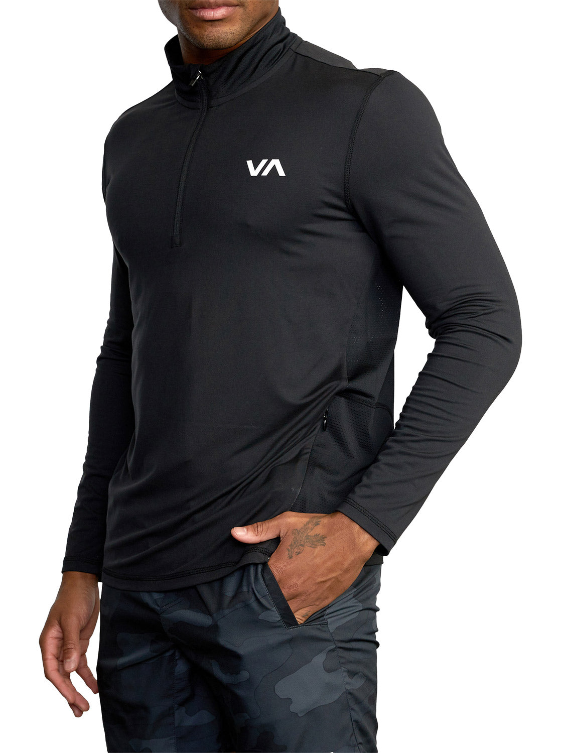 RVCA Men's Half Zip Sport Vent