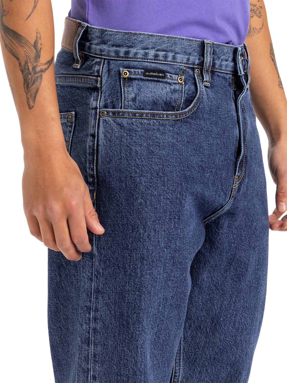 Quiksilver Men's Aqua Cult Aged Denim Pant