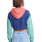 Roxy Ladies Heart Again Colour Block Hoodie