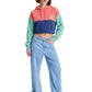 Roxy Ladies Heart Again Colour Block Hoodie