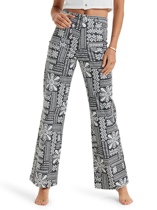 Roxy Ladies Coastal Cruiser Printed Wide Leg Pant