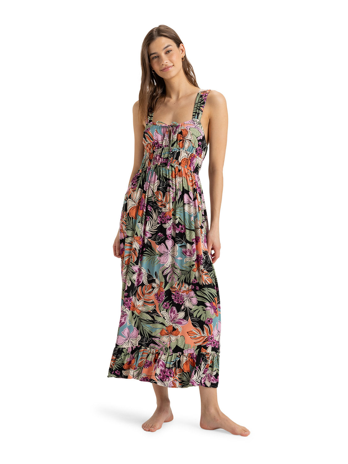 Ladies tropical dress best sale