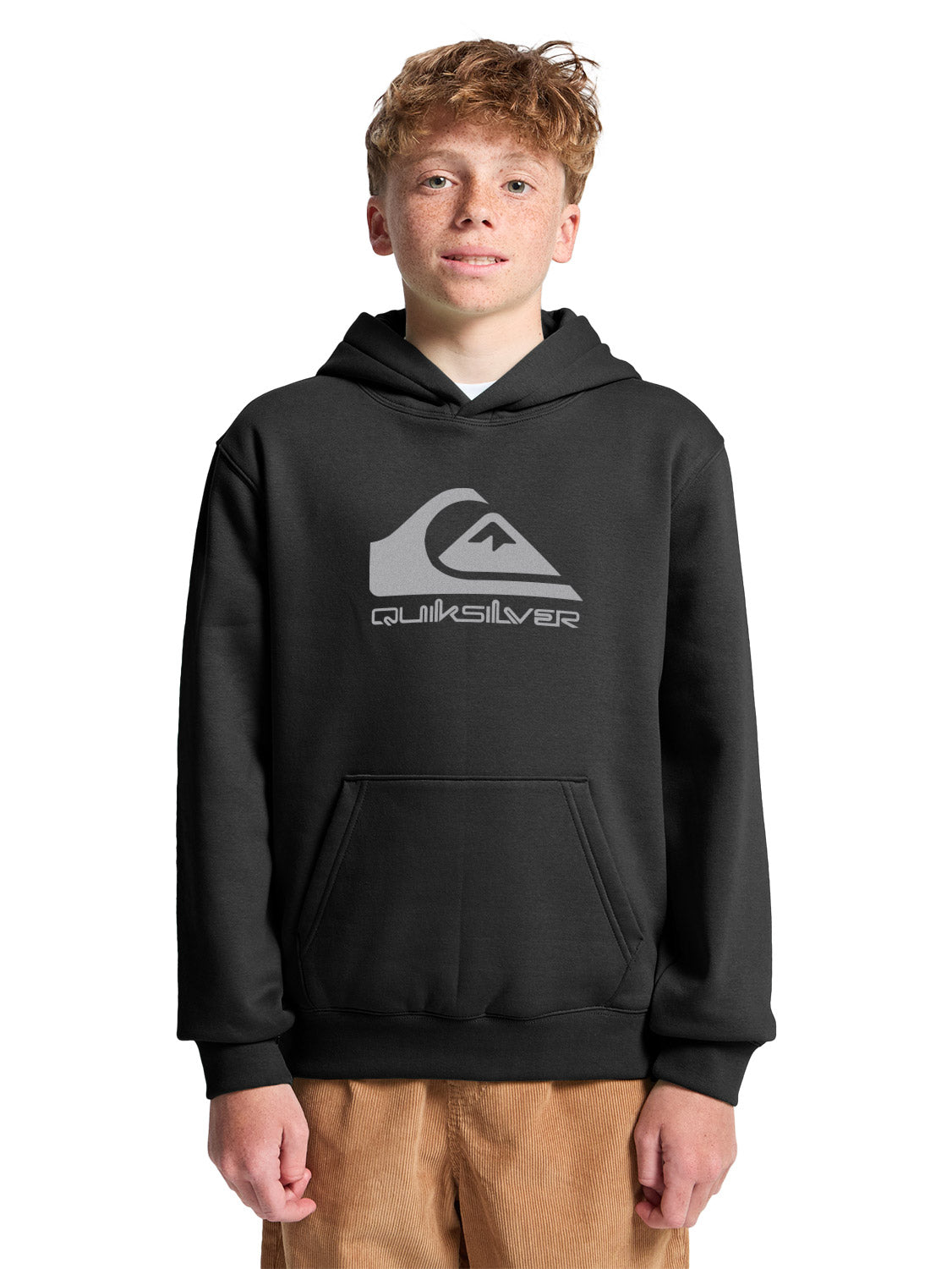 Quiksilver Boys Corp Logo Hooded Pullover