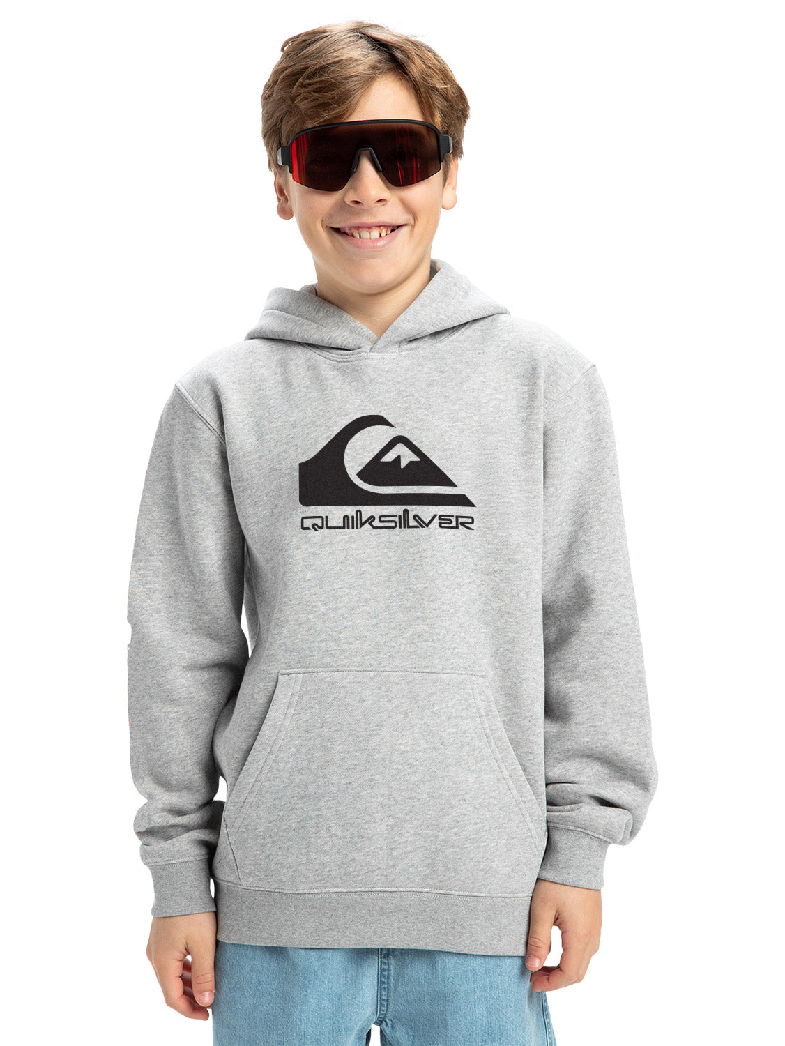 Quiksilver Boys Corp Logo Hooded Pullover