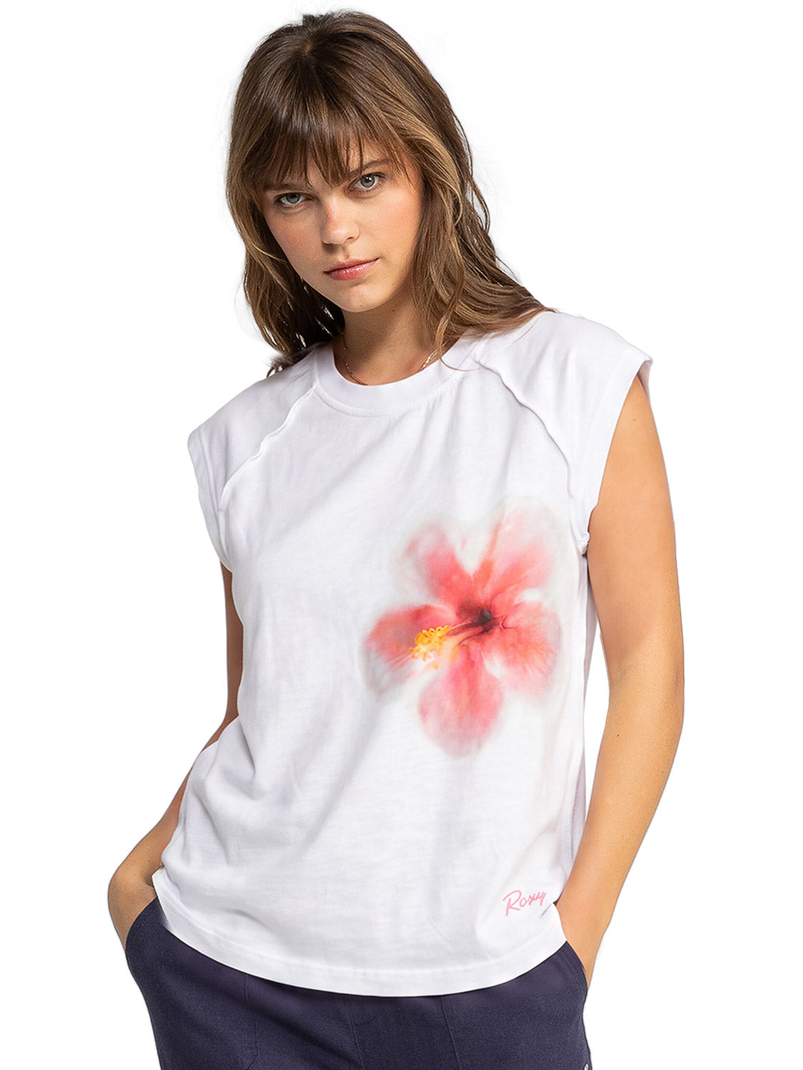 Roxy Ladies Hibiscus Sunset T-Shirt