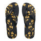 Kustom Ladies Classic Gold Floral Flip Flop