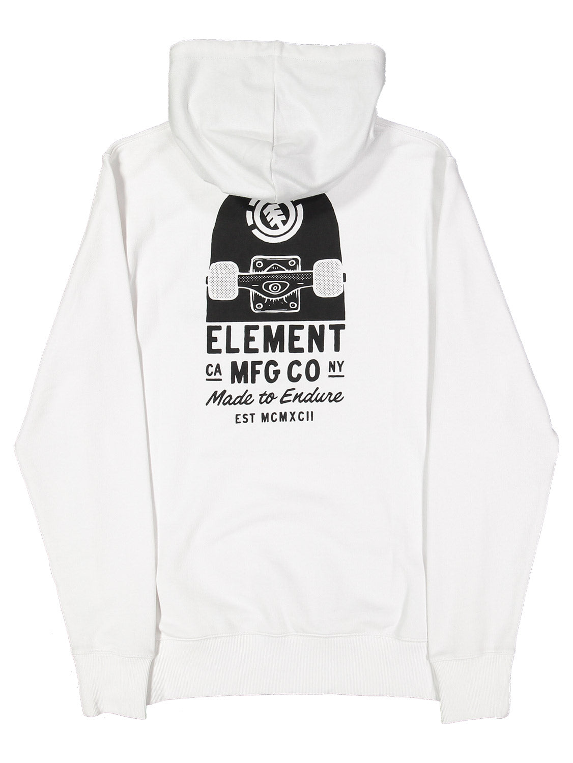 Element Men's Deck Hoodie White
