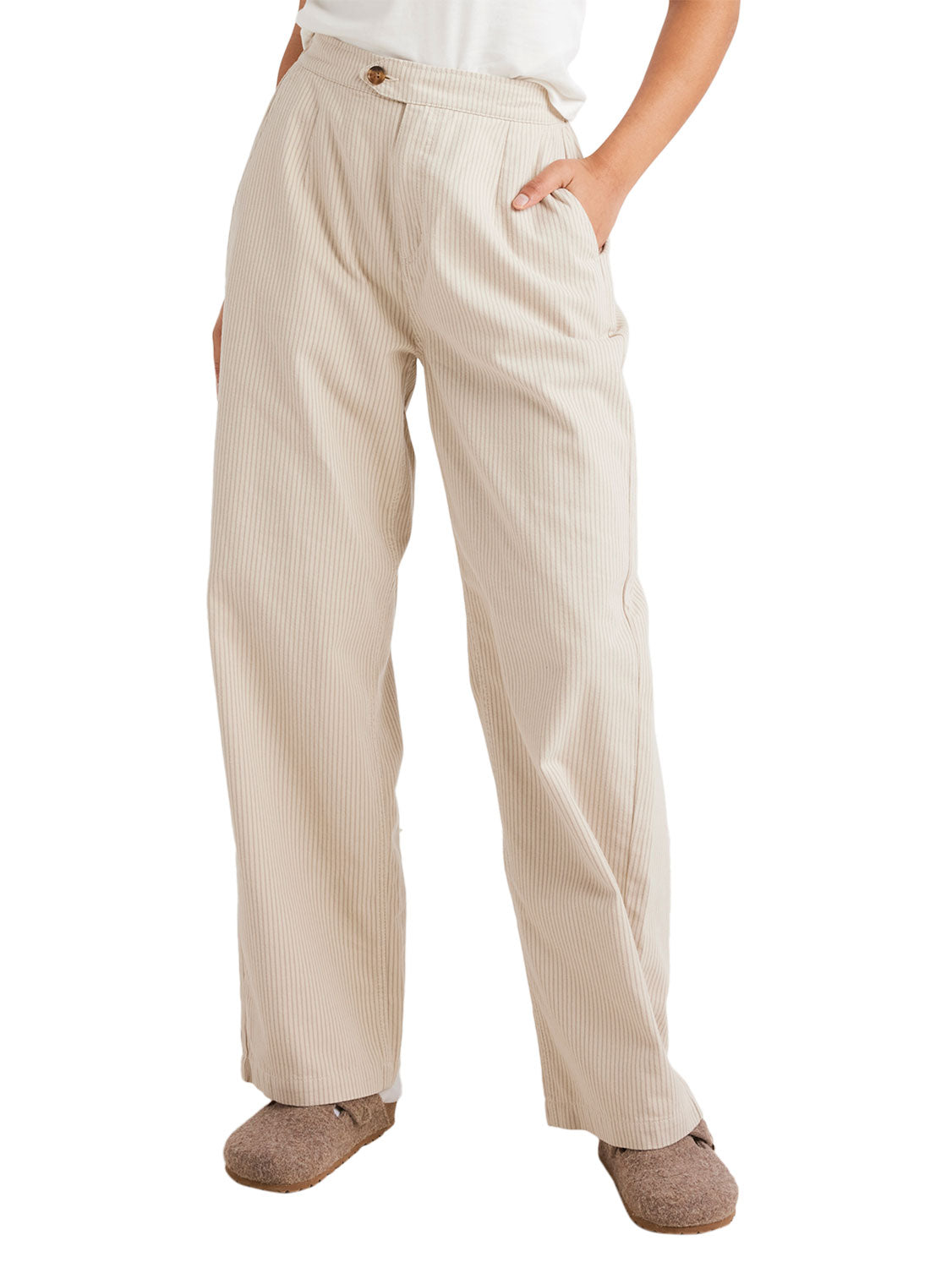 RVCA Ladies Stripe Hudson Pant