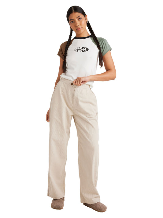 RVCA Ladies Stripe Hudson Pant