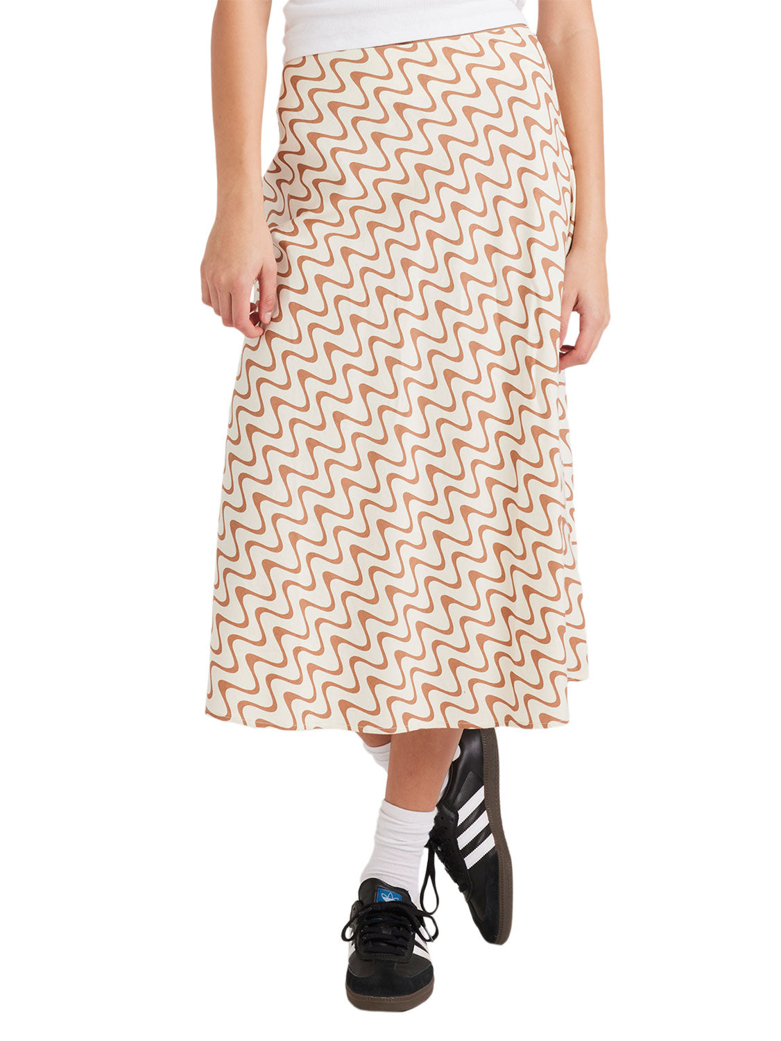 RVCA Ladies Waves Annika Midi Skirt