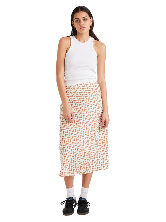 RVCA Ladies Waves Annika Midi Skirt