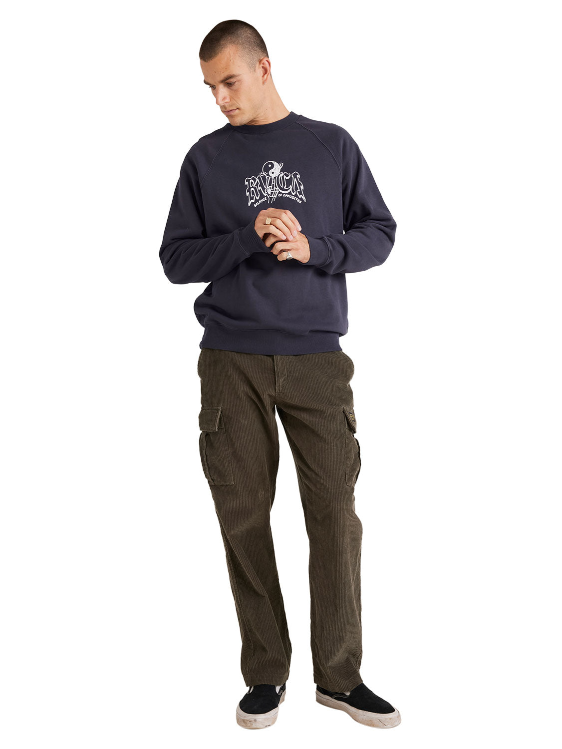 RVCA Men's Spun Out Raglan Pullover